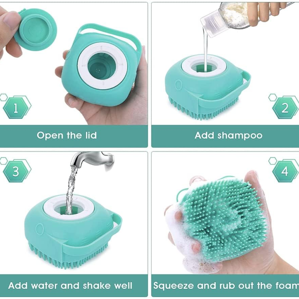 Soft Silicone Pet Bath Massage Brush – view 3