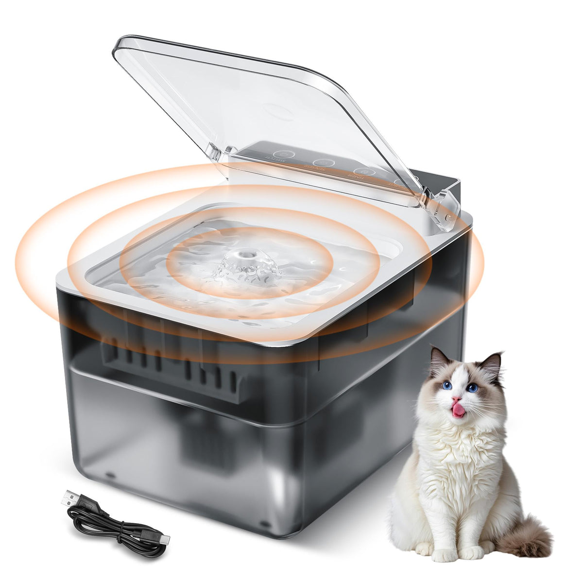 Automatic Pet Water Fountain with Motion Sensor – Happy Tails Co.