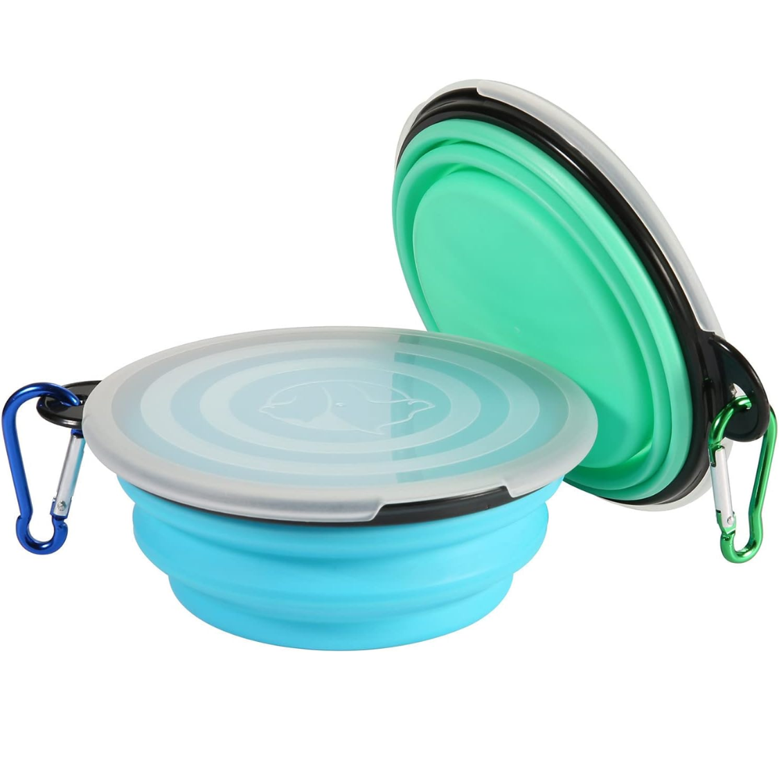 Collapsible Travel Bowls with Lids – 2 Pack – view 3