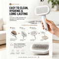 One-Click Self-Cleaning Slicker Brush for Dogs & Cats – Happy Tails Co.