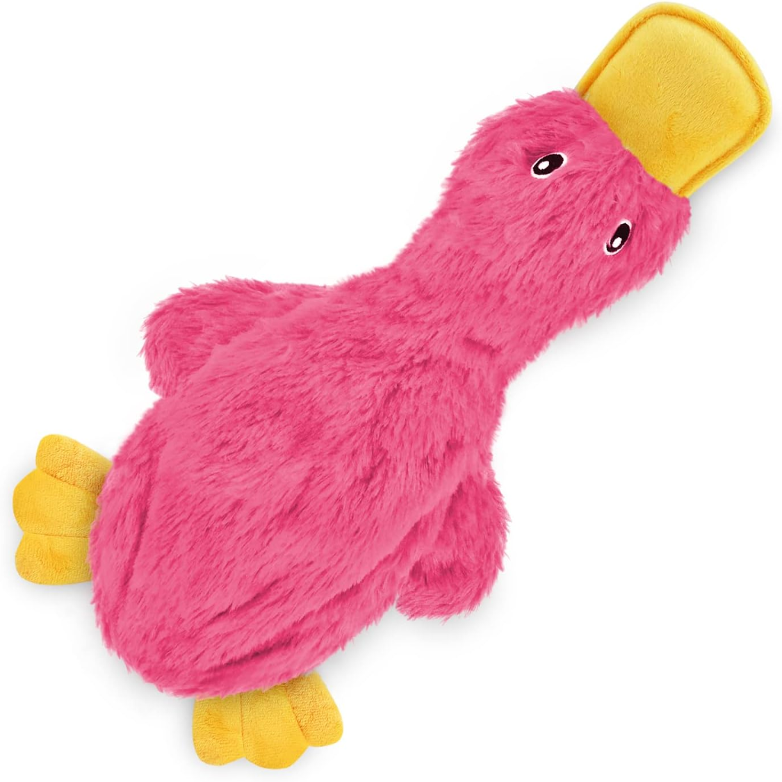 Squeaky Crinkle Duck Chew Toy – No Stuffing – Happy Tails Co.