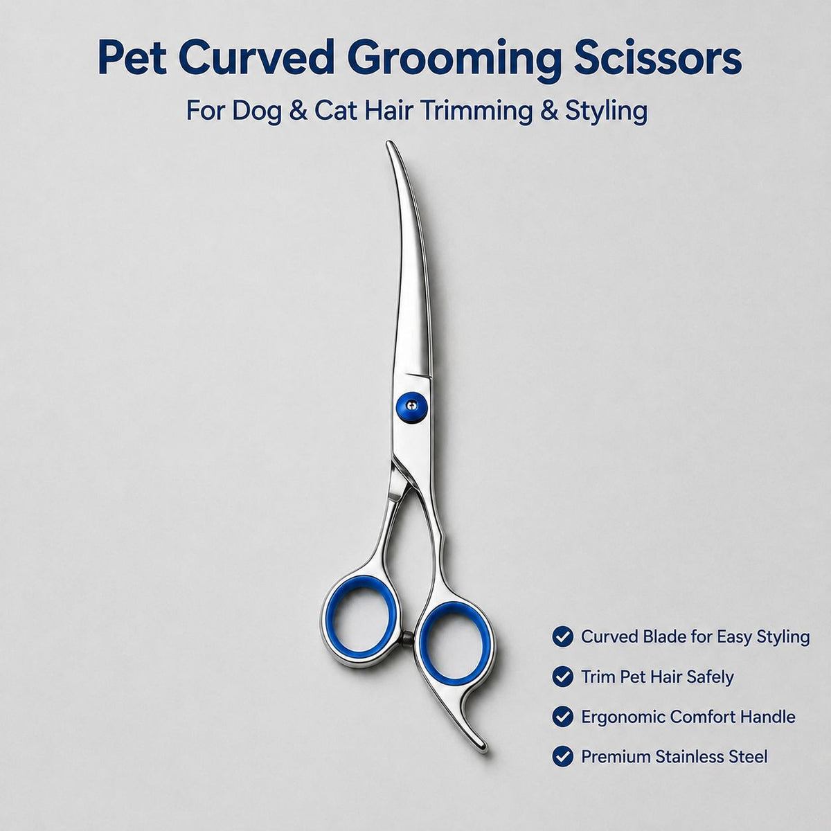 4-in-1 Stainless Steel Pet Grooming Scissors Kit – view 3