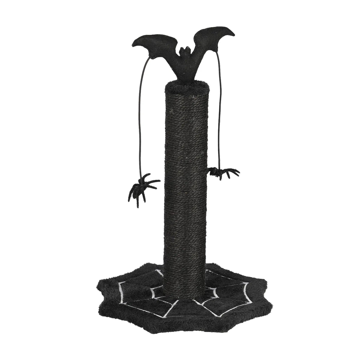 Gothic Cat Scratching Post with Spider Toys – view 2