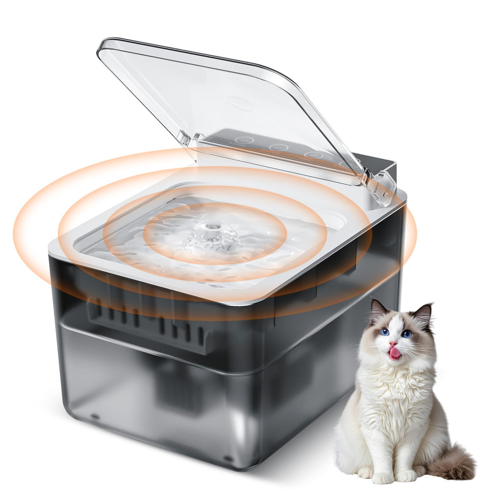 Cordless Stainless Steel Cat Water Fountain – Happy Tails Co.