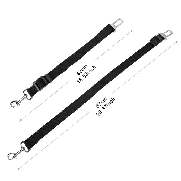 Adjustable Car Seat Belt Leash for Dogs & Cats – 2 Pack – view 2
