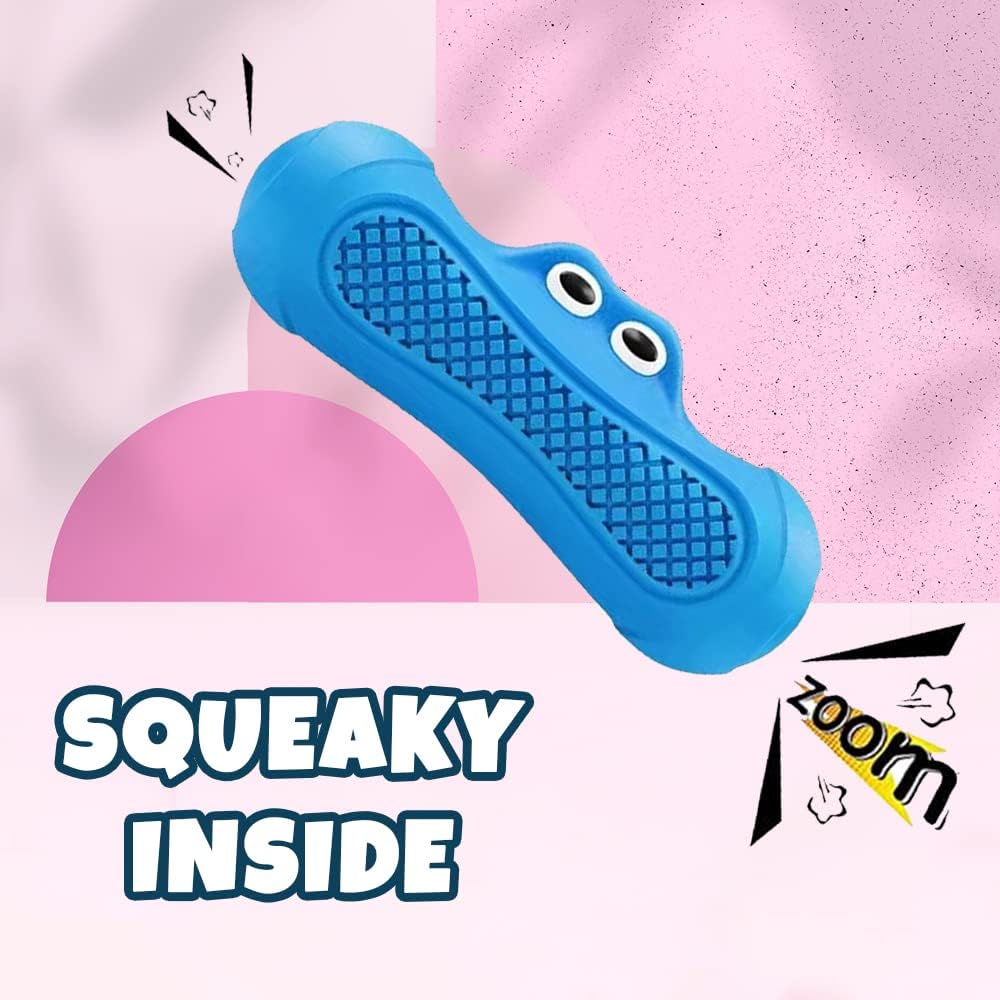 Crazy Monster Squeaky Rubber Chew Toy for Dogs – view 3
