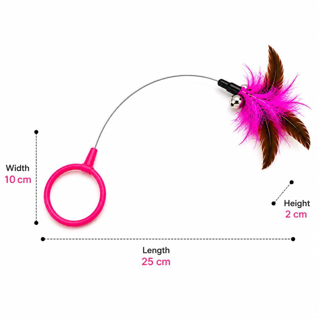 Wearable Feather Collar Teaser Toy for Cats – view 3