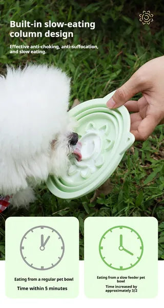 3-in-1 Collapsible Travel Bowl with Suction Cups – view 3