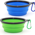Collapsible Pet Bowls with Carabiners – 2 Pack – Happy Tails Co.