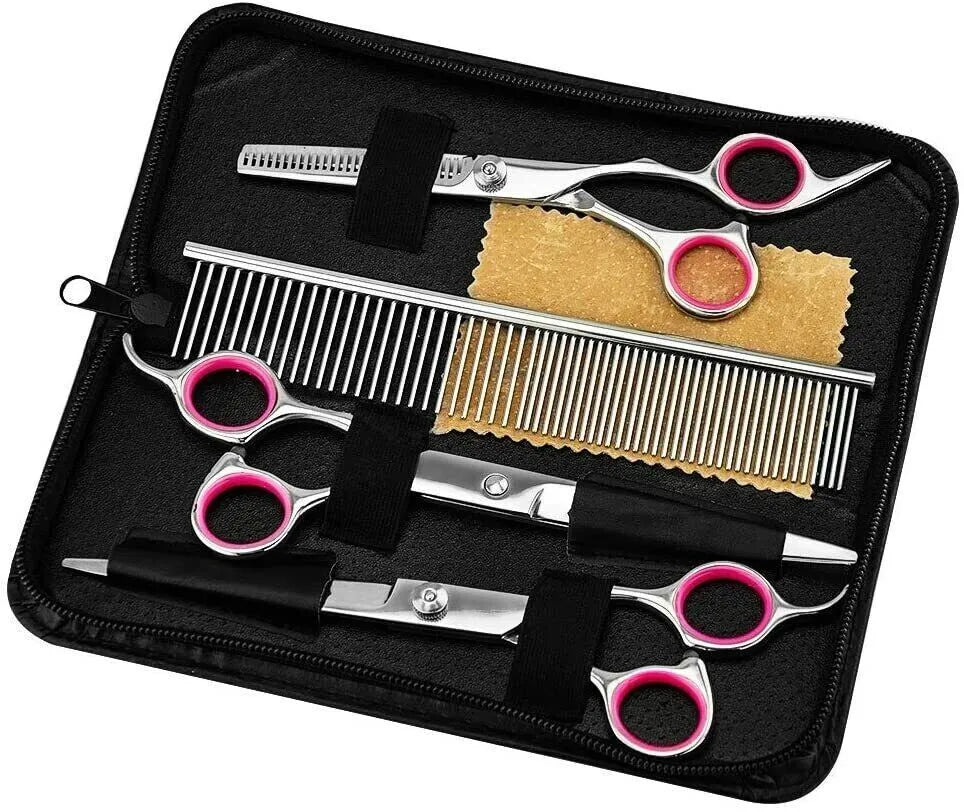 4-Piece Stainless Steel Pet Grooming Scissors Set – view 3