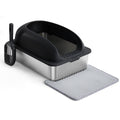 Large Stainless Steel Cat Litter Box with Lid & Scoop – Happy Tails Co.