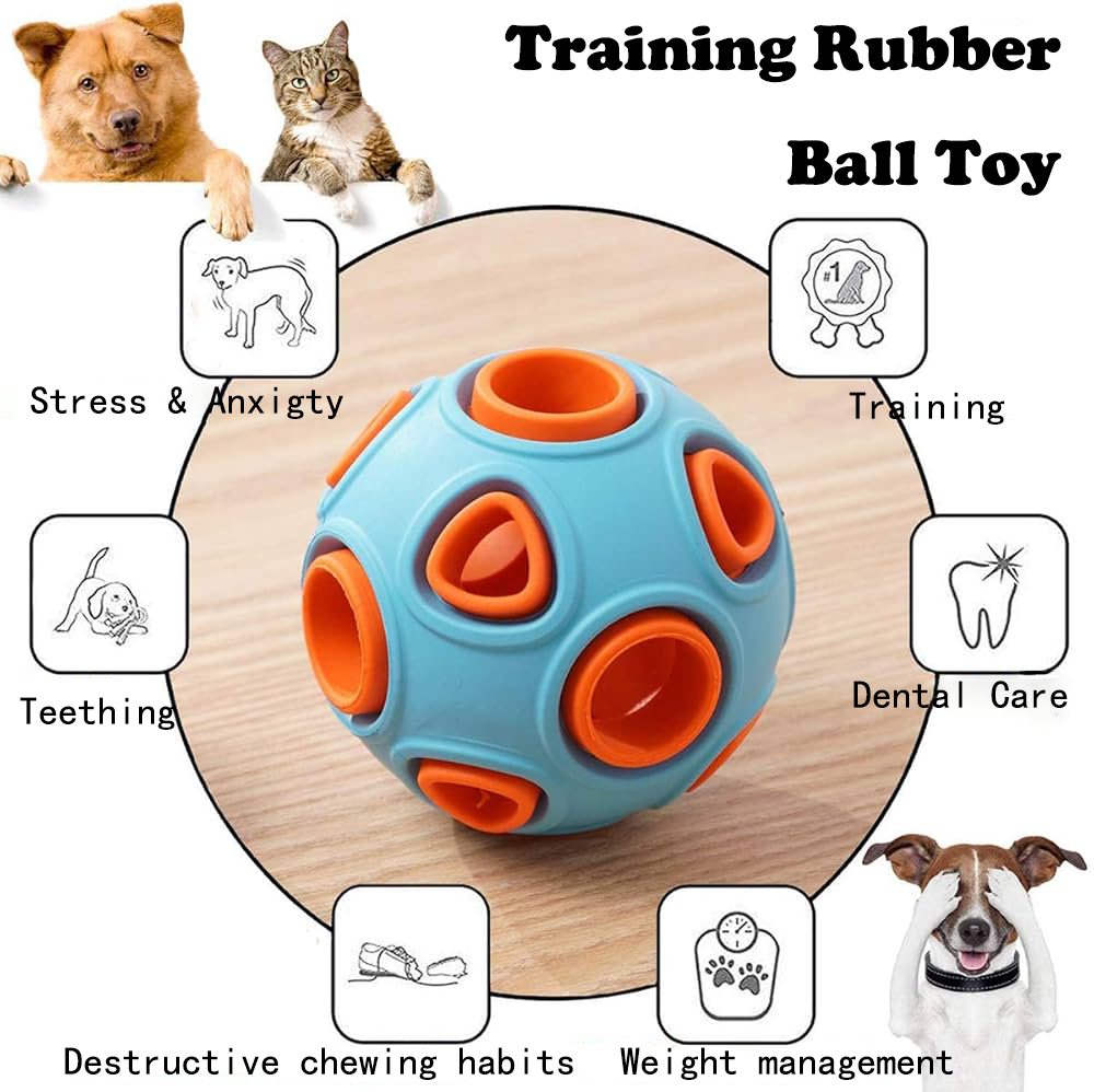 Rubber Bell Ball Toy for Puppies – 2 Pack – view 3